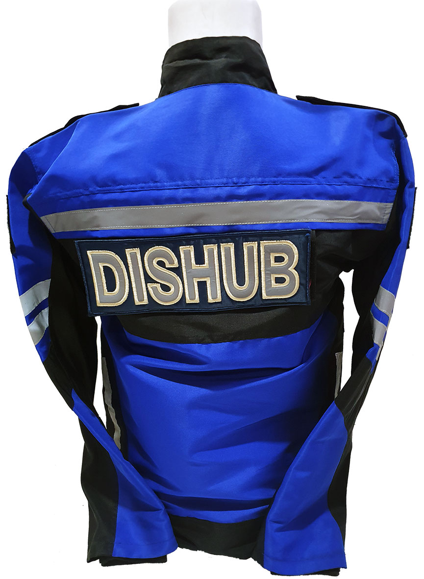 Jaket Dishub Biru Hitam